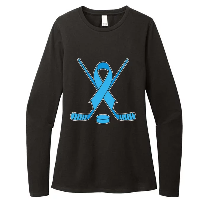 Diabetic Ice Hockey Diabetes Awareness Womens CVC Long Sleeve Shirt