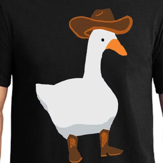 Duck In His Cowboy Hat Goose In Boots Pajama Set