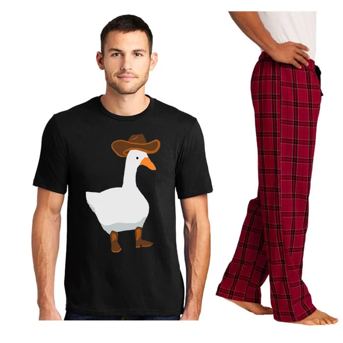 Duck In His Cowboy Hat Goose In Boots Pajama Set