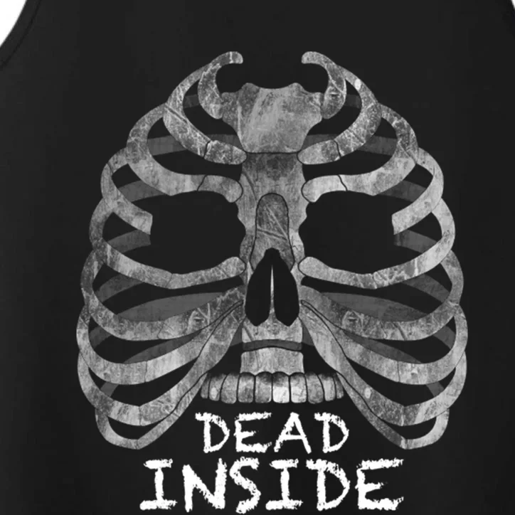 Dead Inside Halloween Skeleton Funny Costume Gift Performance Tank