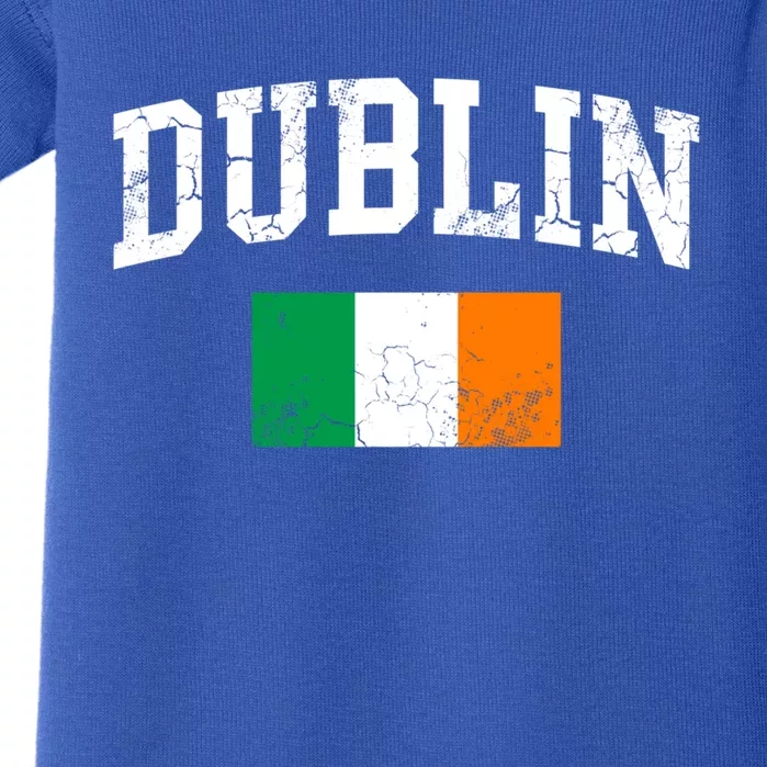 Dublin Ireland Irish Flag St Patrick's Day Men Women Kids Gift Baby Bodysuit