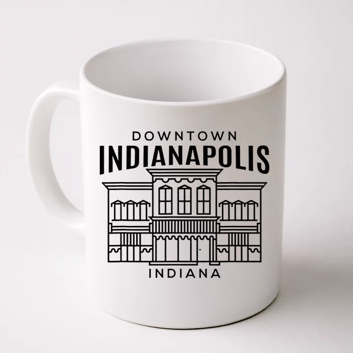 Downtown Indianapolis In Front & Back Coffee Mug