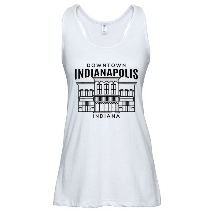 Downtown Indianapolis In Ladies Essential Flowy Tank