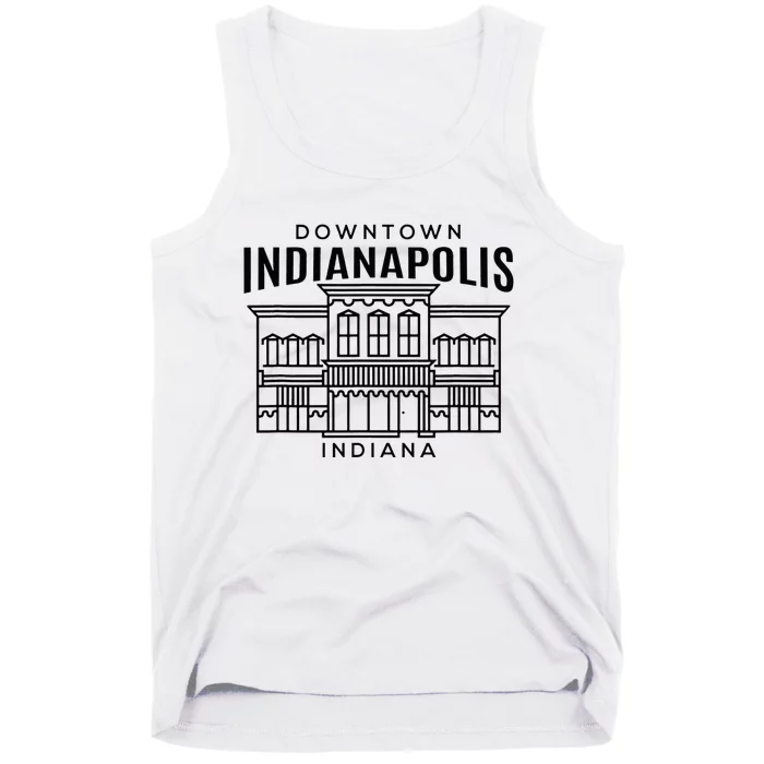 Downtown Indianapolis In Tank Top