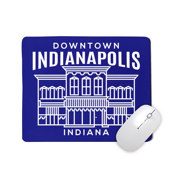 Downtown Indianapolis In Funny Gift Mousepad