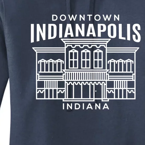 Downtown Indianapolis In Funny Gift Women's Pullover Hoodie