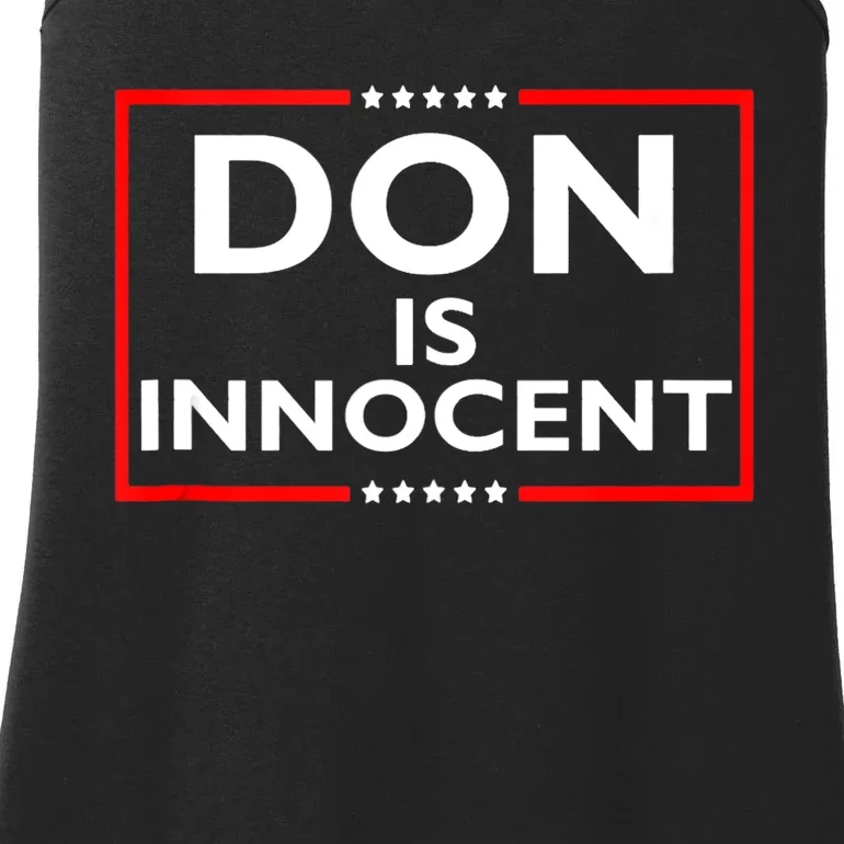 Don Is Innocent Funny Pro Trump Supporter Ladies Essential Tank