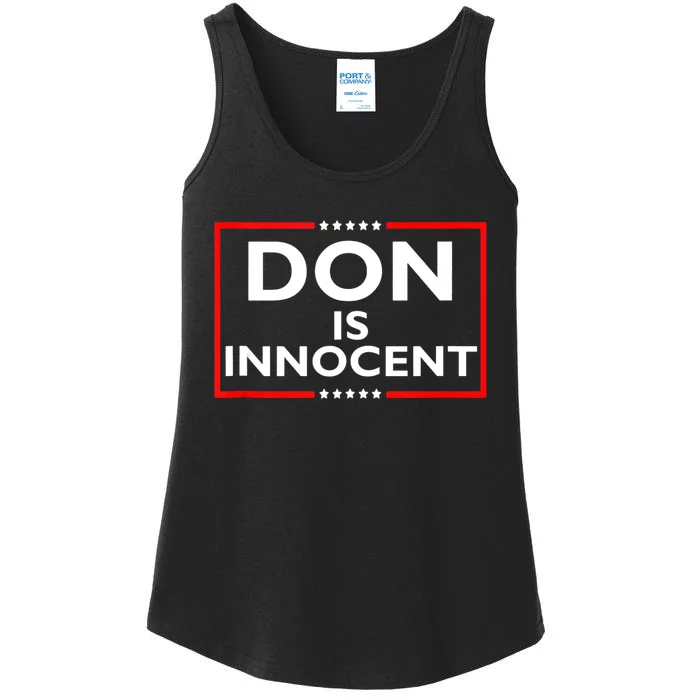 Don Is Innocent Funny Pro Trump Supporter Ladies Essential Tank