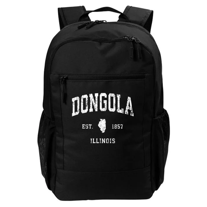 Dongola Illinois Il Vintage Athletic Sports Design Daily Commute Backpack