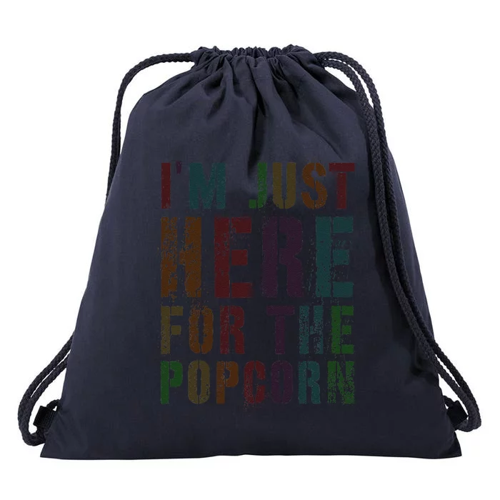 Drafting IM Just Here For Popcorn Game On Day Geek Newbie Drawstring Bag