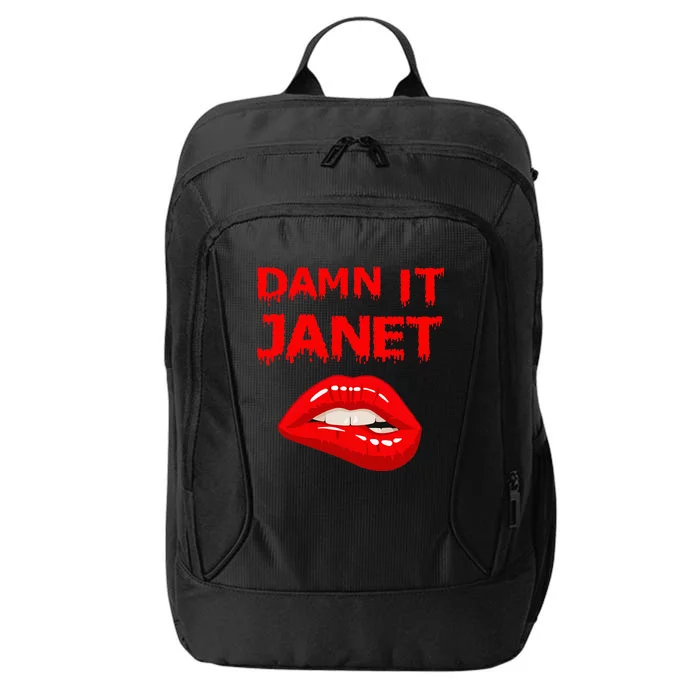 Damn It Janet With Bitting Red Lips Of Pleasure City Backpack