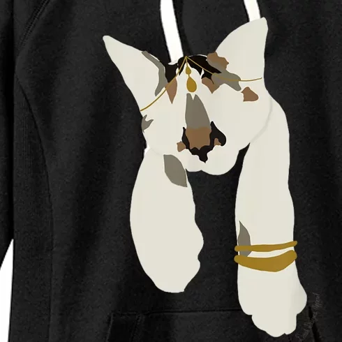 Desi Indian Kitten Cat Pet Graphic Women's Fleece Hoodie