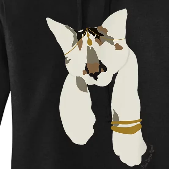 Desi Indian Kitten Cat Pet Graphic Women's Pullover Hoodie