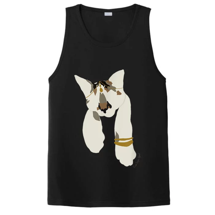 Desi Indian Kitten Cat Pet Graphic Performance Tank