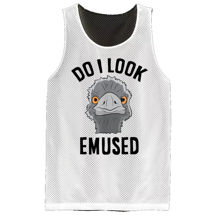 Do I Look Amused Funny Emu Animal Love Emus. Mesh Reversible Basketball Jersey Tank