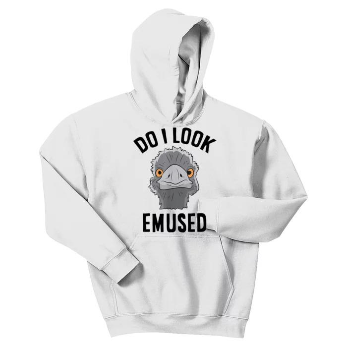 Do I Look Amused Funny Emu Animal Love Emus. Kids Hoodie