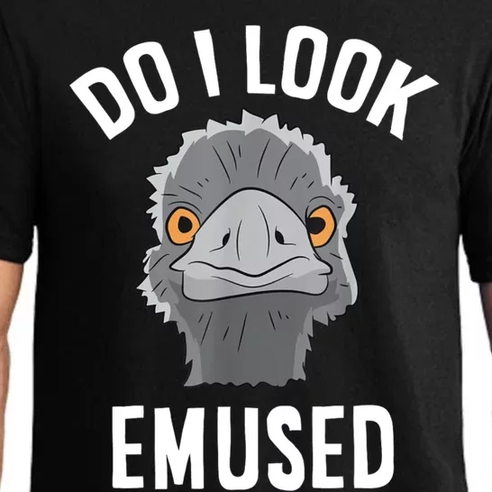 Do I Look Amused Funny Emu Animal Love Emus. Pajama Set