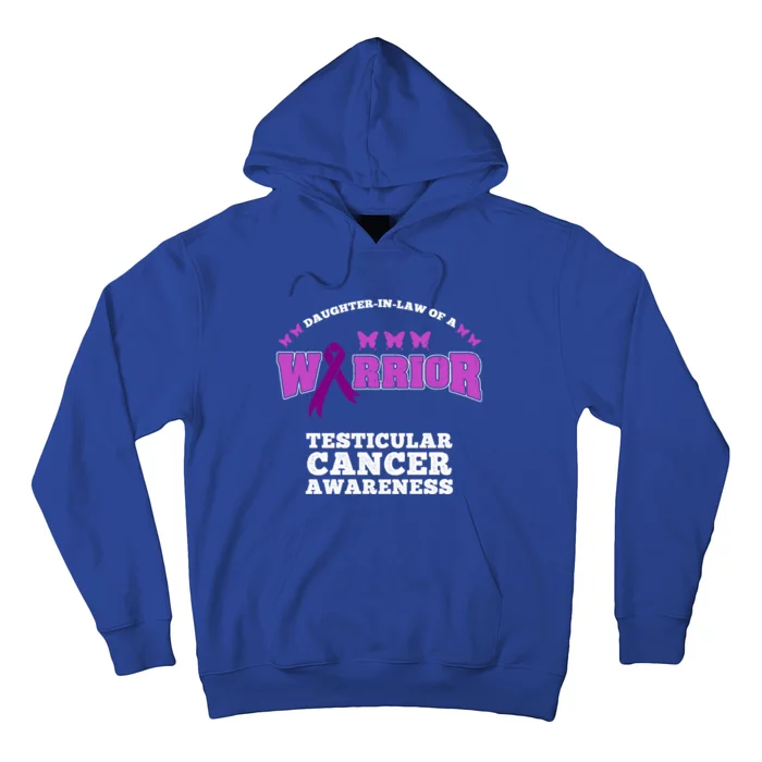 Daughter In Law Of A Warrior Testicular Cancer Awareness Cute Gift Hoodie