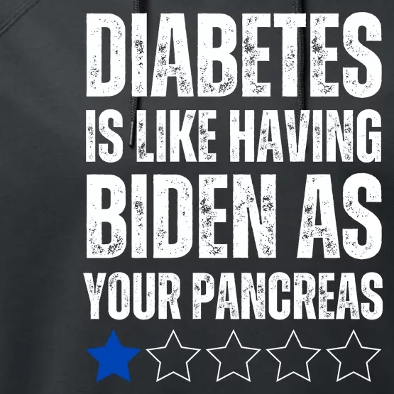 Diabetes Is Like Having Biden As Your Pancreas Performance Fleece Hoodie