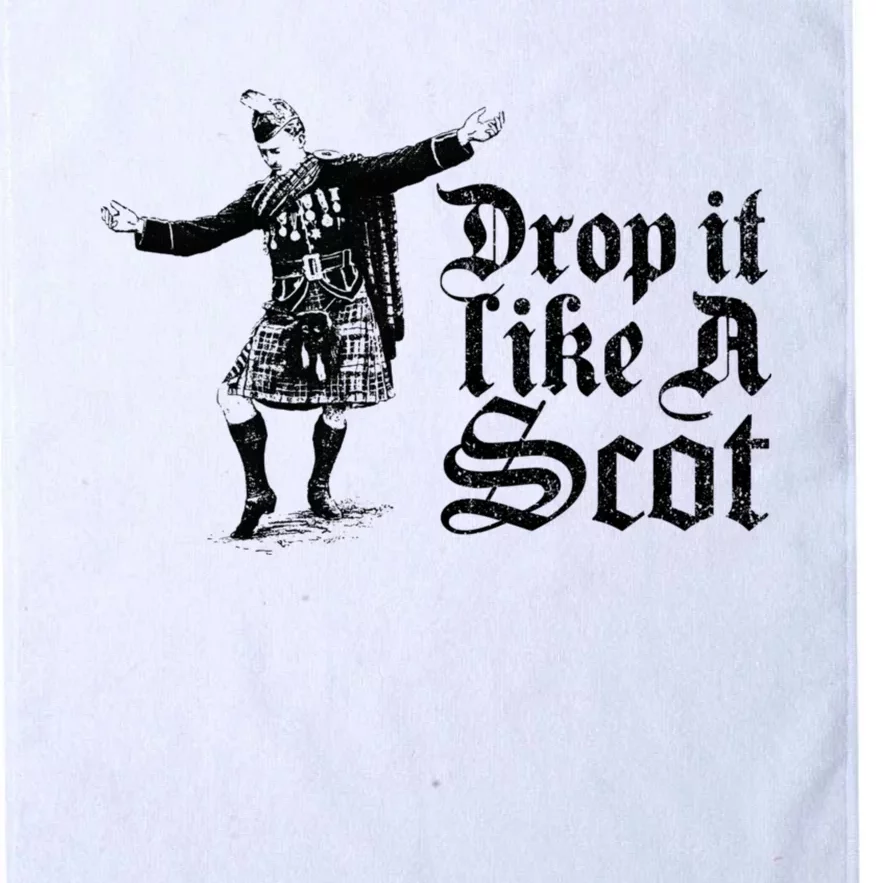 Drop It Like A Scot Funny Scottish Dance Funny Meme Platinum Collection Golf Towel