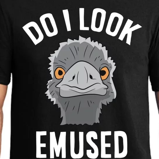 Do I Look Amused Funny Emu Animal Love Emus Gift Pajama Set