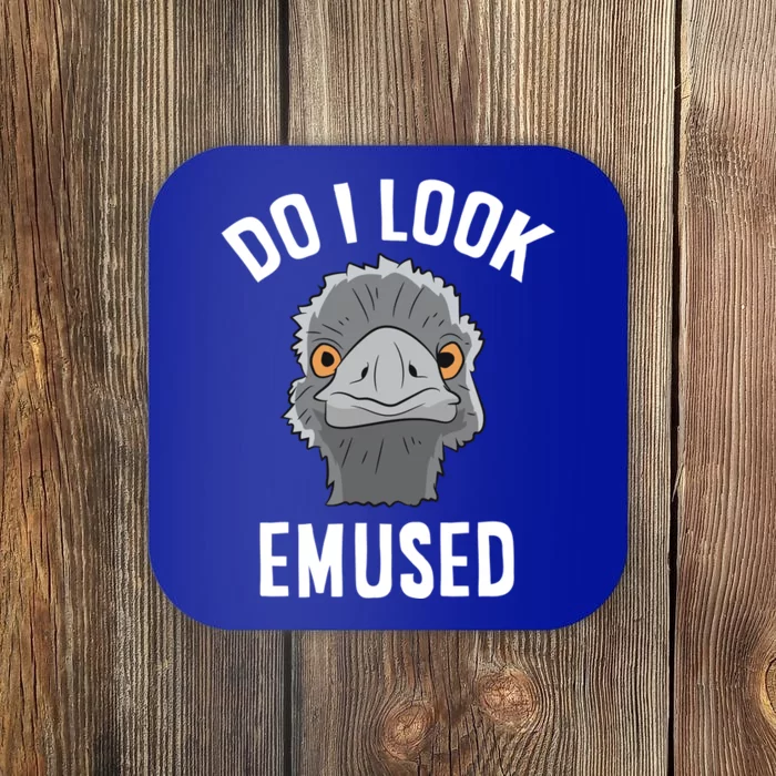 Do I Look Amused Funny Emu Animal Love Emus Gift Coaster