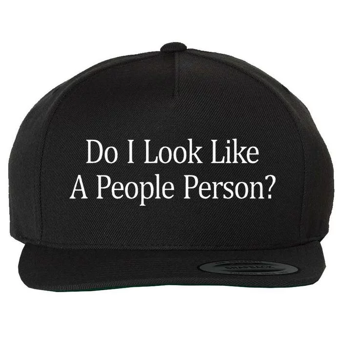 Do I Look Like A People Person Wool Snapback Cap