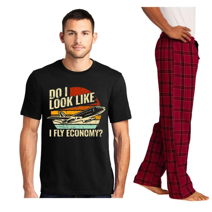 Do I Look Like I Fly Economy Design Travel Traveling Funny Pajama Set