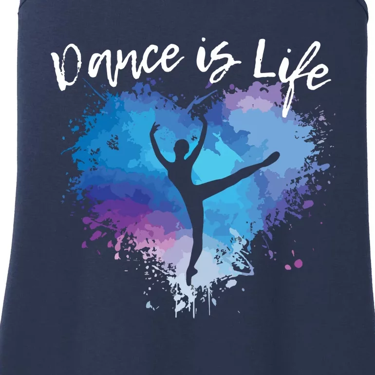 DANCE IS LIFE Ballet Dancing Ballerina Teen Tween Girl Mom Ladies Essential Tank