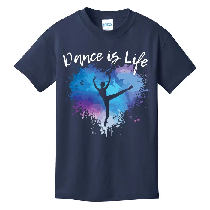 DANCE IS LIFE Ballet Dancing Ballerina Teen Tween Girl Mom Kids T-Shirt