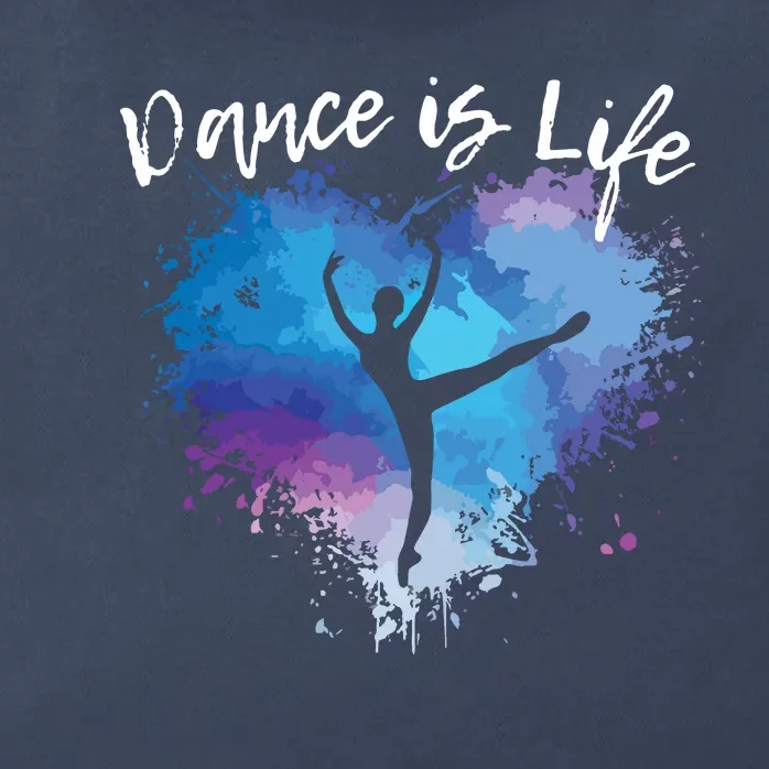 DANCE IS LIFE Ballet Dancing Ballerina Teen Tween Girl Mom Zip Tote Bag