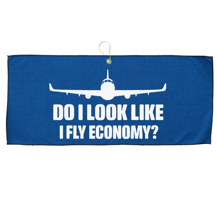 Do I Look Like I Fly Economy Funny Travling First Class Large Microfiber Waffle Golf Towel