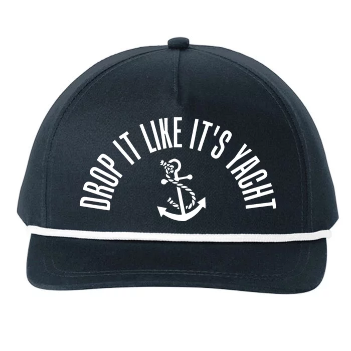 Drop It Like ItS Yacht Snapback Five-Panel Rope Hat