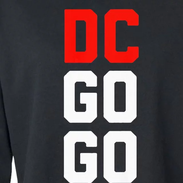 DC I Love Go Go Music Gift For Kids And Adults Cropped Pullover Crew