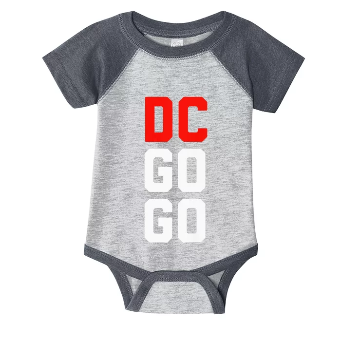 DC I Love Go Go Music Gift For Kids And Adults Infant Baby Jersey Bodysuit