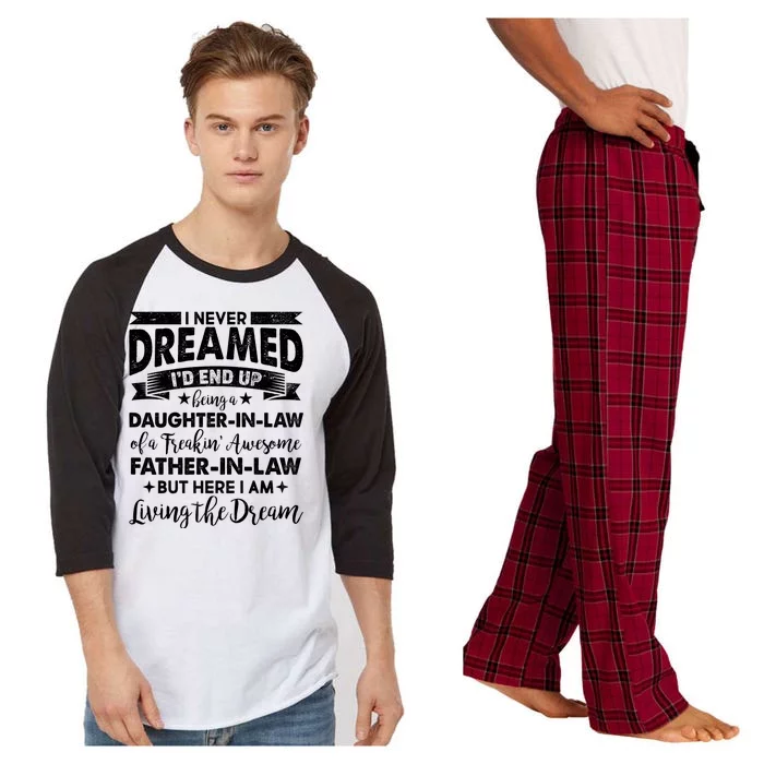 Daughter In Law Of A Freaking Awesome Father In Law Raglan Sleeve Pajama Set