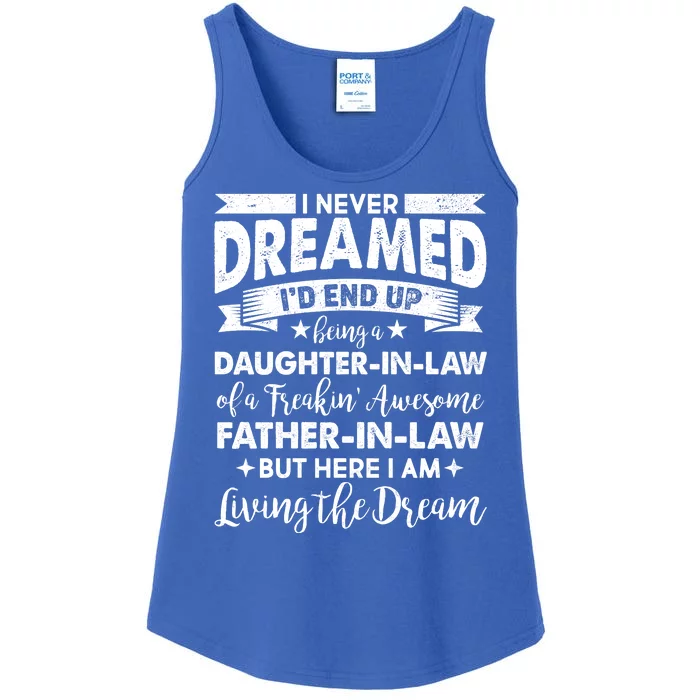 Daughter In Law Of A Freaking Awesome Father In Law Ladies Essential Tank