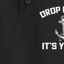 Drop It Like Its Yacht Funny Sailing Cruising Gift Dry Zone Grid Performance Polo