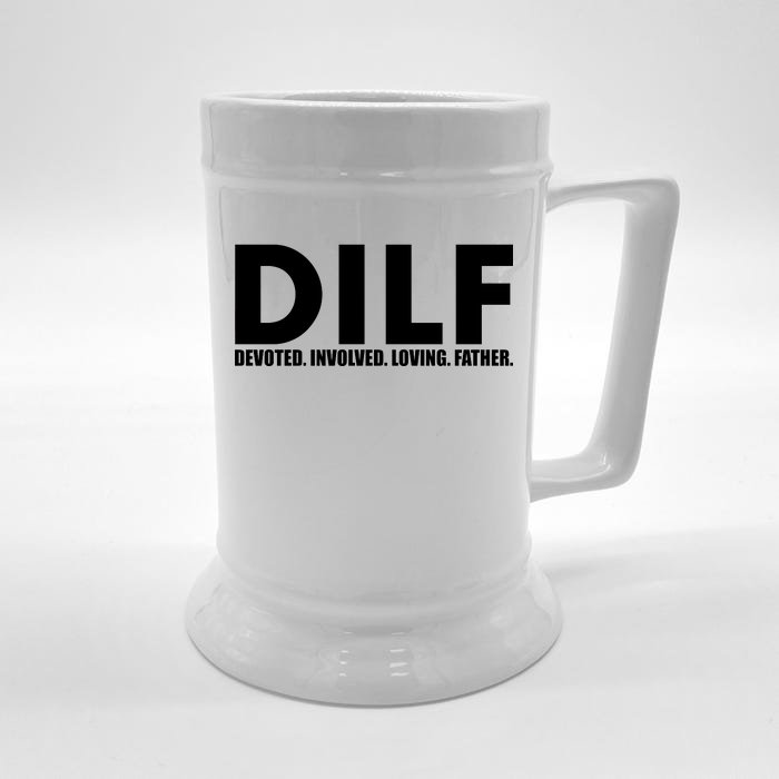 DILF Devoted Involved Loving Father Front & Back Beer Stein