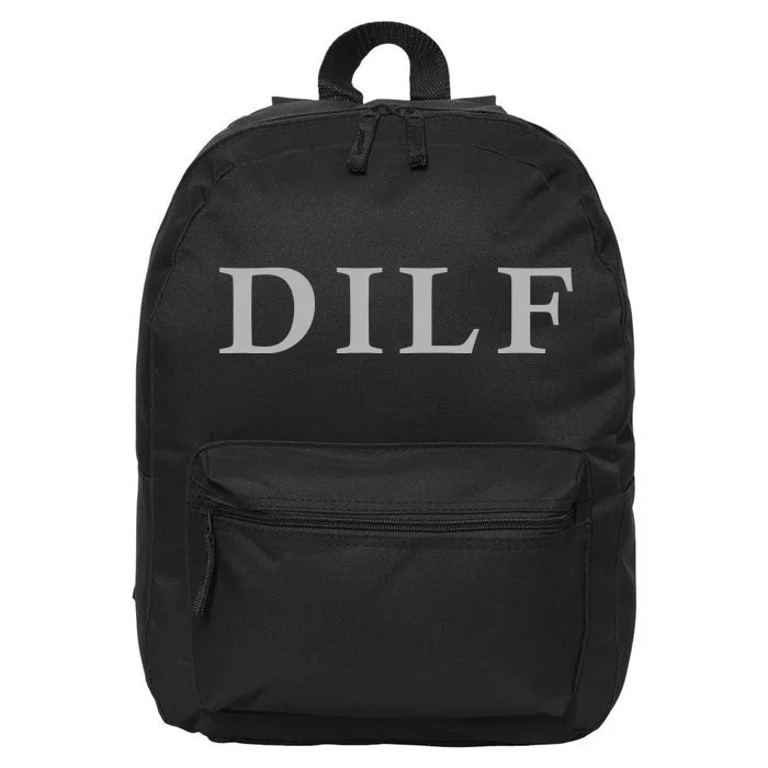 DILF Funny Dad Humor 16 in Basic Backpack