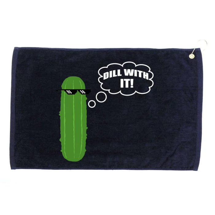 Dill With It Pickle Grommeted Golf Towel