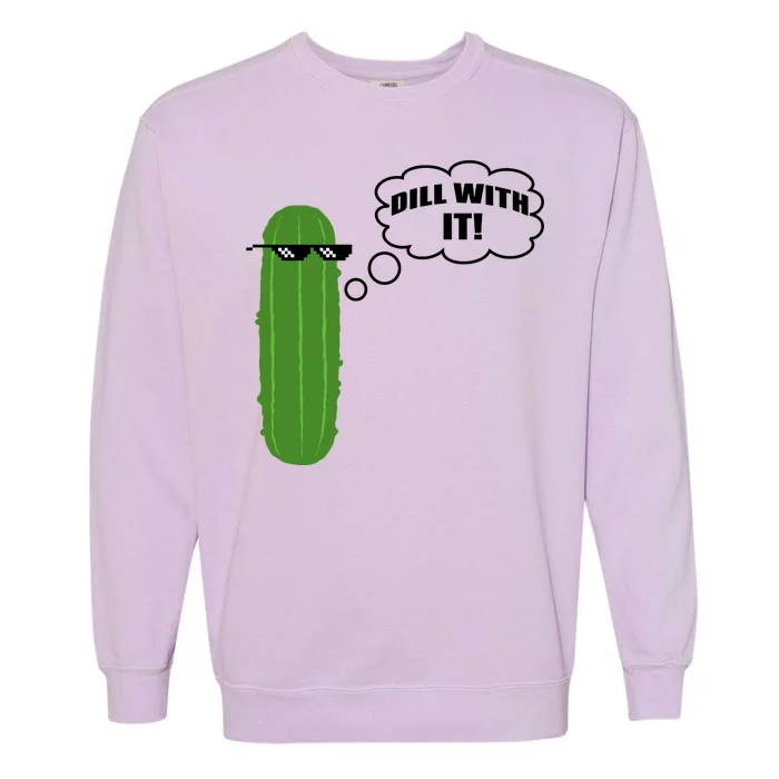 Dill With It Pickle Garment-Dyed Sweatshirt