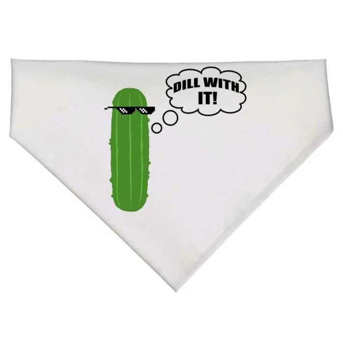 Dill With It Pickle USA-Made Doggie Bandana