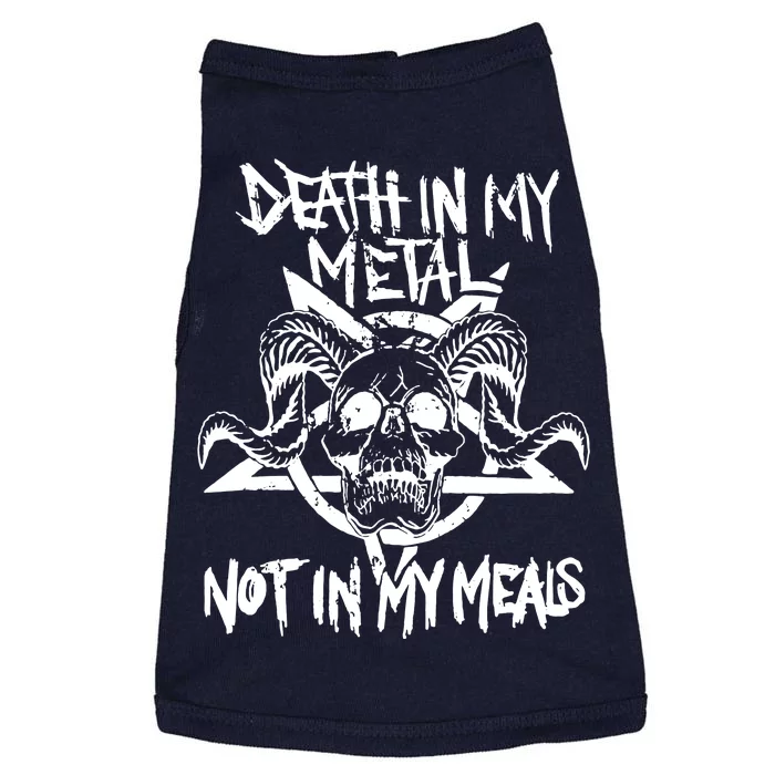 Death In My Metal Not In My Meals Doggie Tank