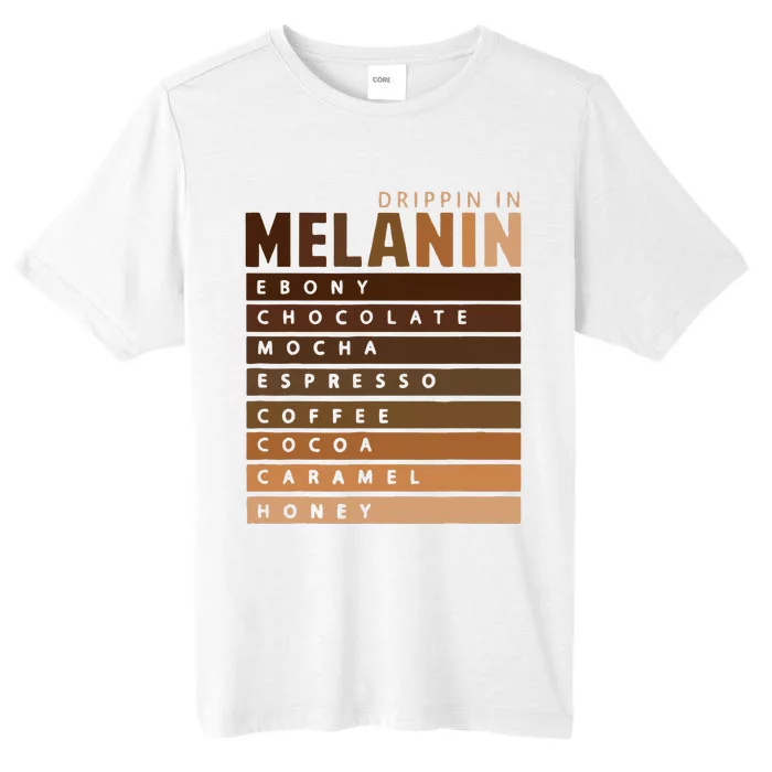 Drippin In Melanin African American Queen King Black History ChromaSoft Performance T-Shirt