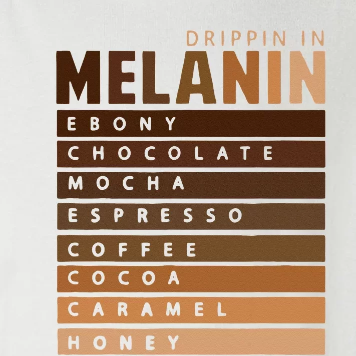 Drippin In Melanin African American Queen King Black History Toddler Long Sleeve Shirt