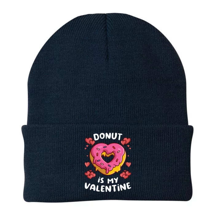 Donut Is My Valentines Day Funny Doughnut Vgiftday Pajama Gift Knit Cap Winter Beanie