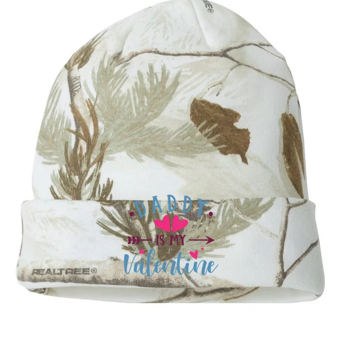 Daddy Is My Valentine Cute Holiday Kati - 12in Camo Beanie