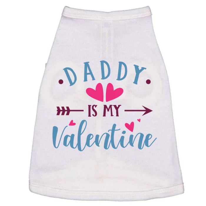 Daddy Is My Valentine Cute Holiday Doggie Tank