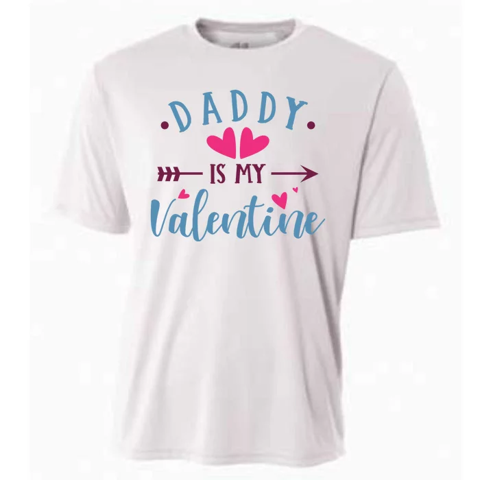 Daddy Is My Valentine Cute Holiday Cooling Performance Crew T-Shirt